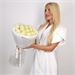 15 белых роз Мондиаль 60 см 5662
