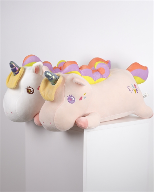 Мягкая игрушка Единорог лежачий 55 см 5382 - фото 13079