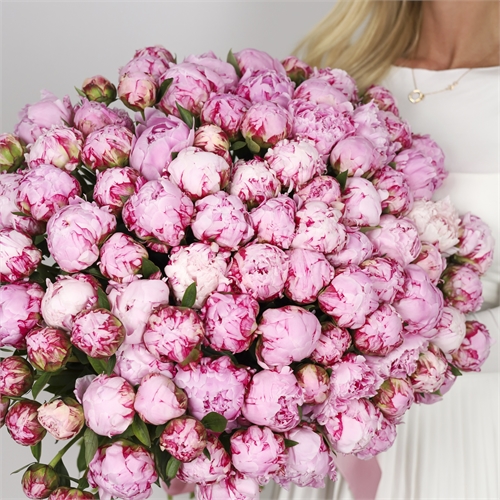 Букет из 101 пиона 3897 - фото 13885