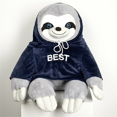 Мягкая игрушка Ленивец в худи 5457 - фото 14156