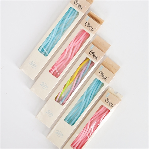 Набор свечей на торт 6 шт волнистые (в ассортименте) 3954 - фото 14249