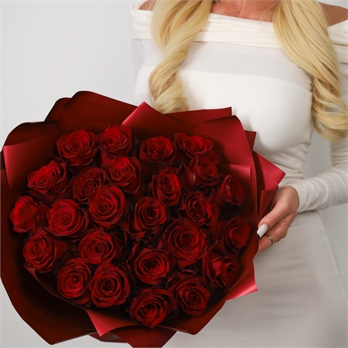 Букет из 25 роз Эквадор 50 см 2913 - фото 14654