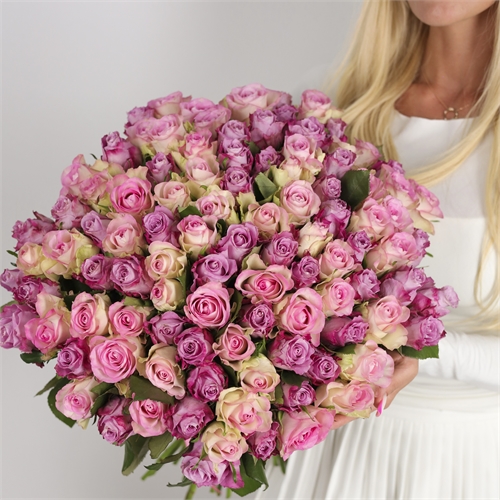 Букет из 101 розы Кения 50 см 4048 - фото 14897