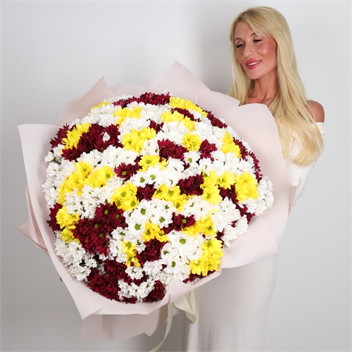 Букет из 101 хризантемы 3946 - фото 15049