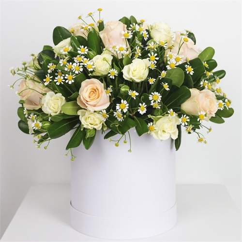 Композиция в шляпной коробке "Теплая осень" 5409 - фото 15125