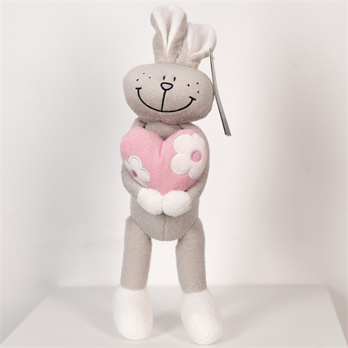 Мягкая игрушка Заяц с сердцем 5538