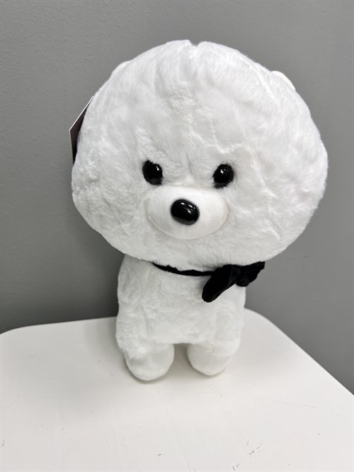 Мягкая игрушка " Белый щенок" - фото 7071