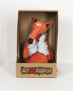 Мягкая игрушка Дурашки Лиса в жилетке 4128