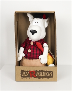 Мягкая игрушка Дурашки Собака с балалайкой 4129