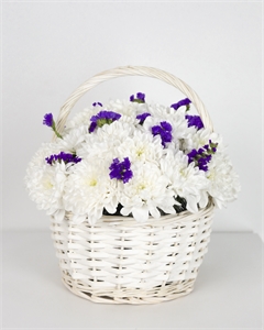 Композиция в плетеной корзине "Фэнтази" 4102 Композиция в плетеной корзине "Фэнтази" 4102