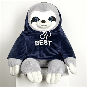 Мягкая игрушка Ленивец в худи 5457