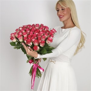 Букет из 51 розы Кения 50 см 3936