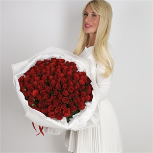 Букет из 101 розы Кения 50 см 3914