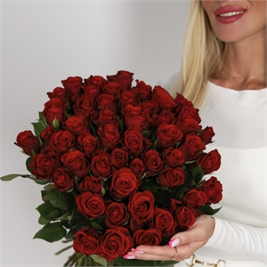 Букет из 51 розы Кения 50 см 3912