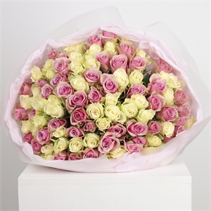 Букет из 101 розы  Кения 50 см 4071