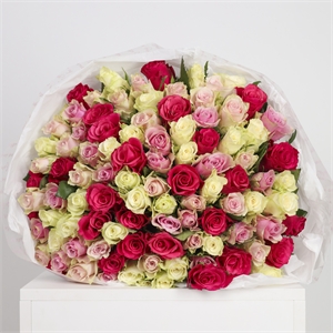 Букет из 101 роз Кения 50 см 4035
