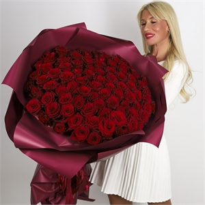 Букет из 101 розы Эквадор 60 см 2431