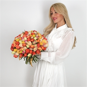 Букет из 101 розы Кения 40 см 5447