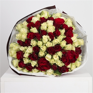 Букет из 101 розы Кения 40 см 4041
