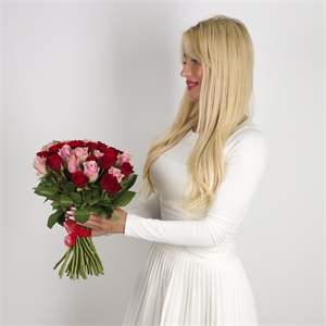 Букет из 35 роз Кения 40 см 4062