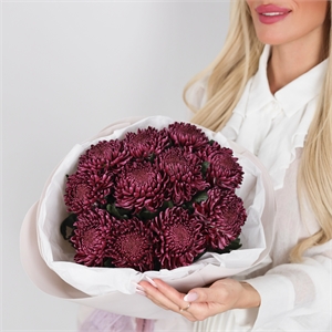 Букет из 11 хризантем Бигуди 5467