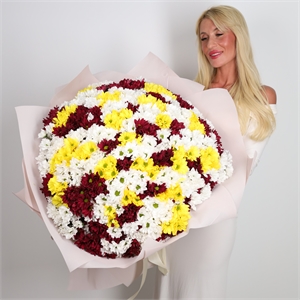 Букет из 101 хризантемы 3946
