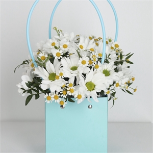 Композиция с ромашками "Приятный сюрприз" 2891