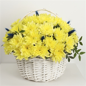 Композиция в плетеной корзине "Солнышко" 4084