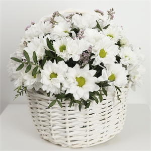 Композиция в корзине "Нежное облачко" 4085