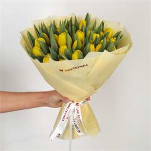 Букет из 35 желтых тюльпанов (Лобке) 5532