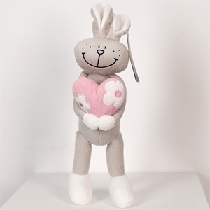 Мягкая игрушка Заяц с сердцем 5538