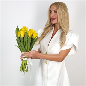 Букет из 25 желтых тюльпанов (Стронг Голд) 5568