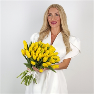 Букет из 51 желтого тюльпана (Стронг Голд) 5569