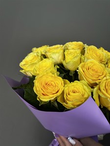 Роза желтая  50 см Россия (Иллиос) 