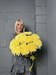 Букет из 15 одноголовых желтых хризантем (Магнум) - фото 5971