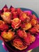 Букет из 25 желто-красных роз 40 см  (Кения) - фото 6117